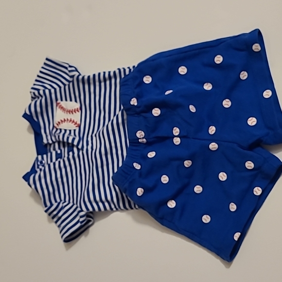 Little Me Other - Little me 6 month baseball outfit